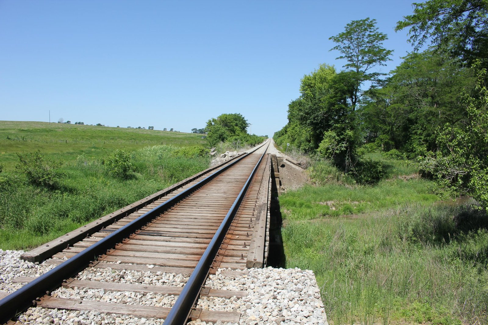 Looking west